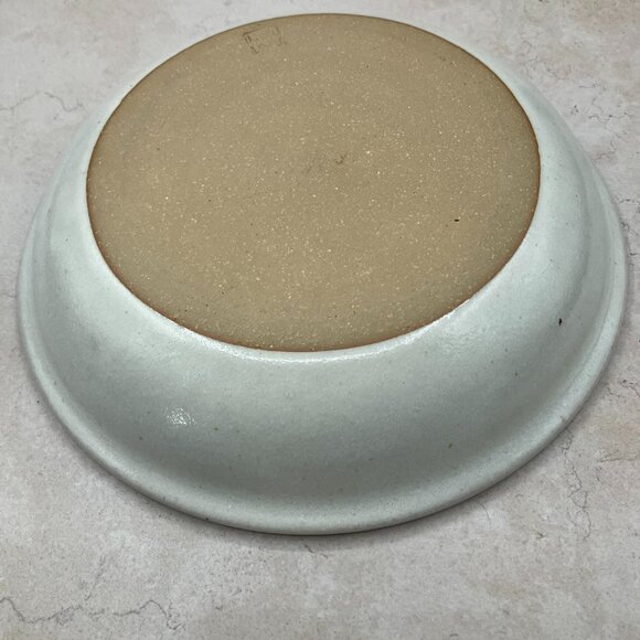 Pottery Bowl Handmade Stoneware Wheel Thrown Hand Painted Signed - Picture 9 of 9